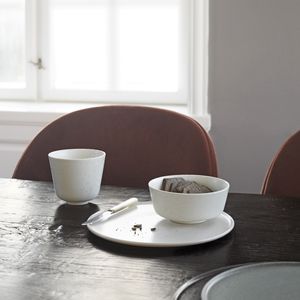 flat plate / round / porcelain stoneware / commercial
