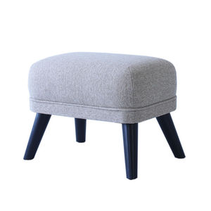contemporary pouf / fabric / oak / walnut