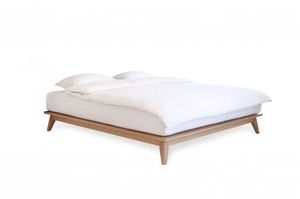 double bed / single / contemporary / lacquered wood