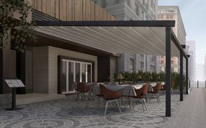 wall-mounted pergola