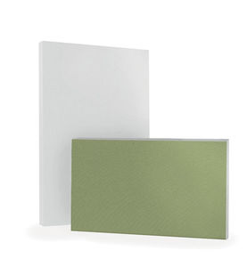 wall-mounted acoustic panel / fabric / custom / commercial
