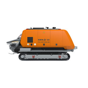 trailer-mounted concrete pump
