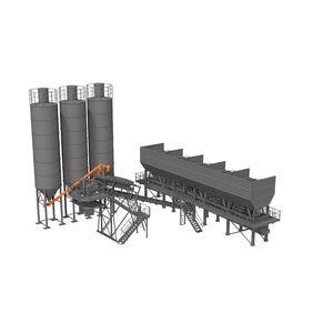semi-mobile concrete mixing plant 1