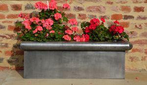zinc flower box