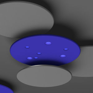 ceiling acoustic panel / wall-mounted / foam / illuminated