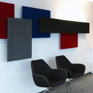 wall-mounted acoustic panel / foam / decorative / illuminated