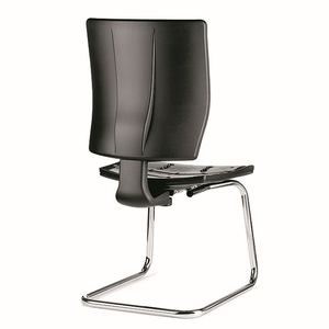 contemporary visitor chair / cantilever / fabric