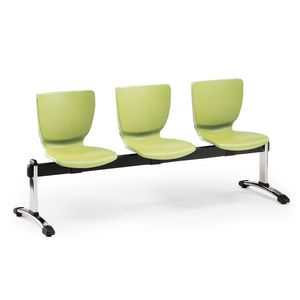 aluminum beam chairs / 3-seater / indoor