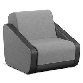 contemporary armchair / fabric / gray / for public spaces