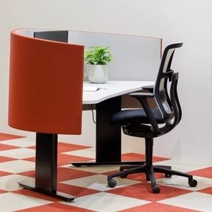 desk mounted desk partition