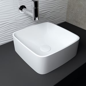 countertop washbasin / square / Solid Surface / contemporary