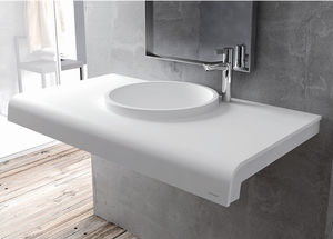 semi-recessed washbasin