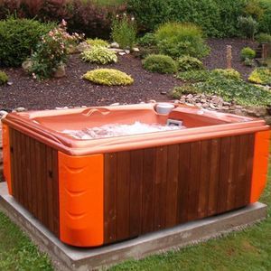 above-ground hot tub