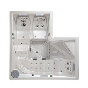 built-in hot tub