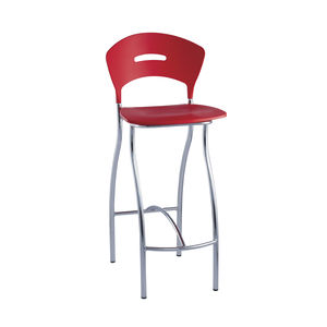 contemporary bar stool / metal / plastic / commercial