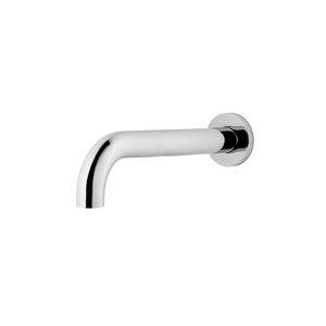 chrome-plated brass bathtub spout