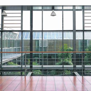 louvre window / aluminum / glass / double-glazed