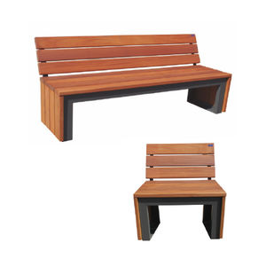 contemporary public bench