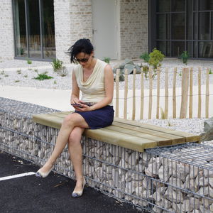 gabion bench