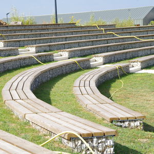 prefab stadium seating / wooden / galvanized steel