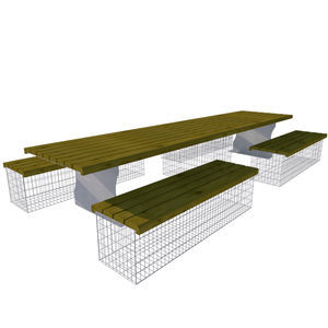 contemporary picnic table