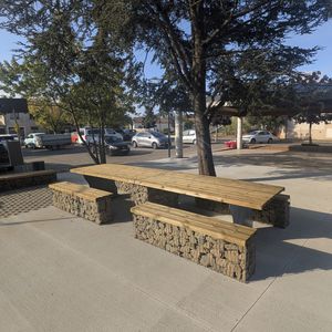 contemporary picnic table