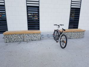 floor-mounted bike rack