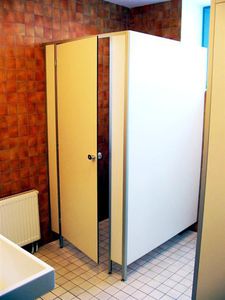 glass washroom shower cubicle