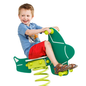Galvanised steel spring rocker - FAIRYTALE - KBT - plastic / HDPE / animal