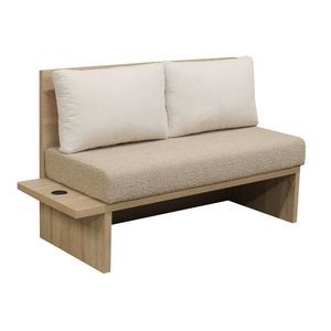 contemporary upholstered bistro bench 1