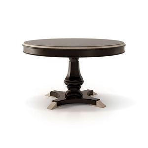 traditional table / wooden / wooden base / round