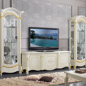 traditional TV wall unit / lacquered wood
