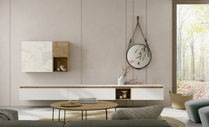 contemporary living room wall unit