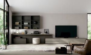 contemporary TV wall unit