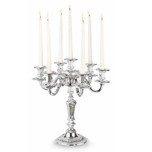 silver candle holder