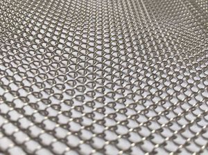 partition wall woven wire fabric / stainless steel / twisted