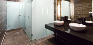 public washroom toilet cubicle / aluminum