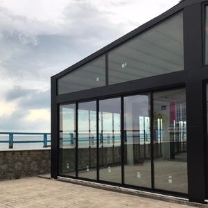 sliding and stacking patio door