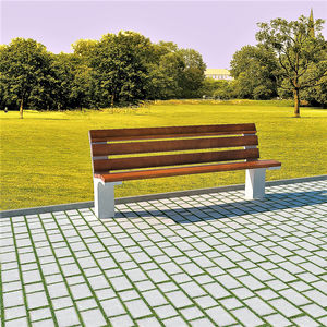 contemporary public bench