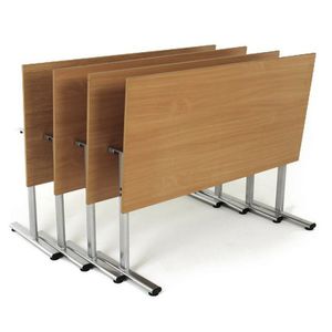 contemporary table / aluminium / laminate / rectangular