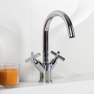 double-handle washbasin mixer tap 1