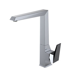 chrome-plated brass mixer tap / kitchen / 1-hole / commercial
