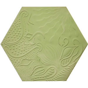 indoor encaustic cement tile / wall / hexagonal / patterned