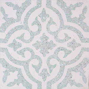 indoor encaustic cement tile / floor / 20x20 cm / patterned