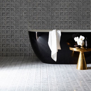 indoor mosaic tiles / floor / marble / geometric