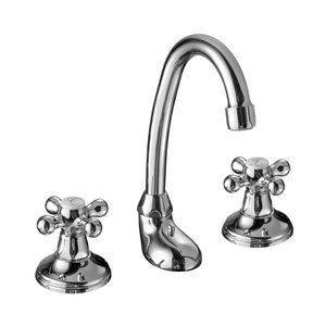 double-handle washbasin mixer tap