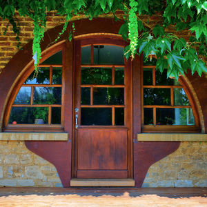 COR-TEN® steel door covering