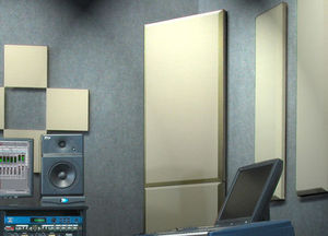wall-mounted sound-absorbing panel