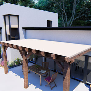 pergola cover with solar protection