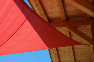 UV-resistant shade sail / triangular